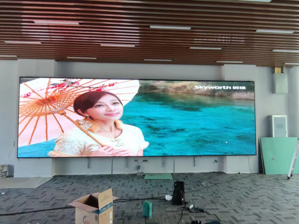 金城江P1.53led小间距屏安装案例